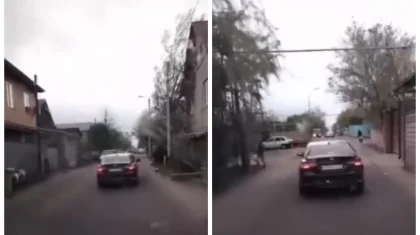Автоледи за рулем Toyota не пропустила машину скорой помощи в Алматы (ВИДЕО)