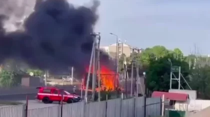 Грузовик с 5 тоннами спичек сгорел при пожаре в Шымкенте (ВИДЕО)