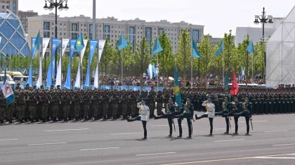 Военный парад, посвященный 80-летию Победы в ВОВ, начался в Астане