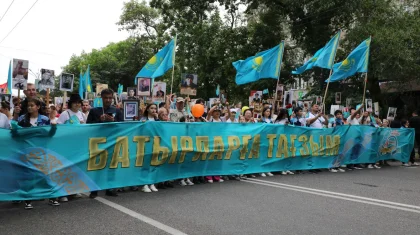«Батырларға тағзым»: памятная акция в честь Дня Победы прошла в Алматы