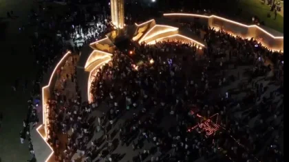 В честь Дня Победы в Усть-Каменогорске зажгли 7199 свечей