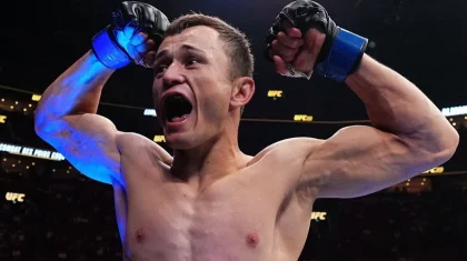 Казахстанец Бекзат Алмахан одержал победу в UFC за 64 секунды