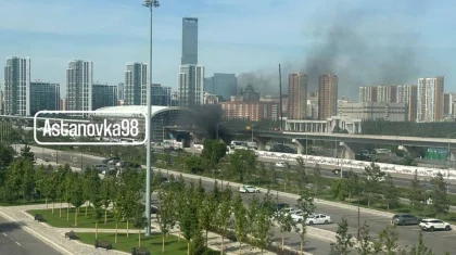 Пожар у будущей станции LRT в Астане прокомментировали в МЧС