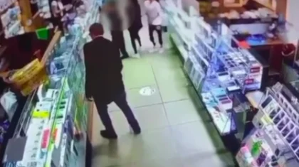 Пьяный астанчанин разбил витрину кирпичом (ВИДЕО)