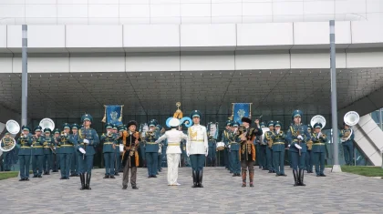 В Астане прошел плац-концерт роты Почетного караула и Президентского оркестра Сил особого назначения СГО РК