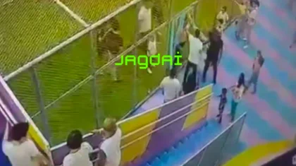 Мужчина с кастетом напал на подростка на детской площадке в Астане (ВИДЕО)