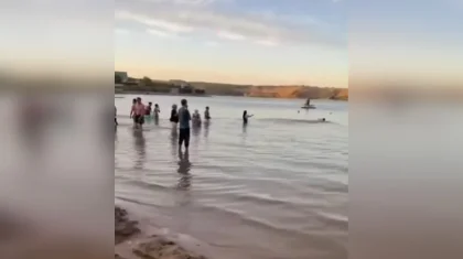 Девушка утонула на глазах у депутата на Капчагае (ВИДЕО)