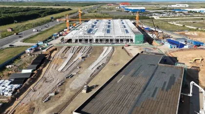 Готово на 50%: как сейчас выглядит депо LRT в Астане (ФОТО, ВИДЕО)
