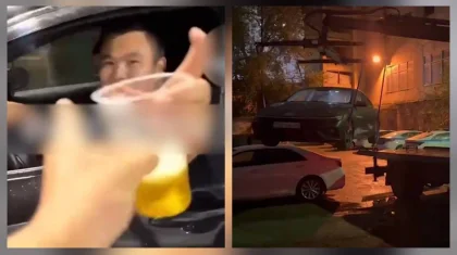 Алматинских лихачей наказали за опасную езду (ВИДЕО)