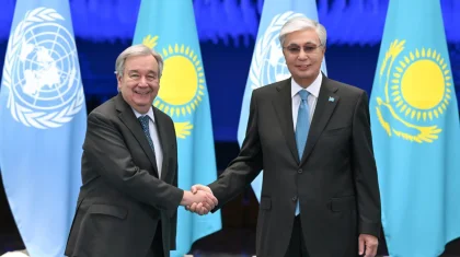 Токаев провел переговоры с генсеком ООН Антониу Гутерришем