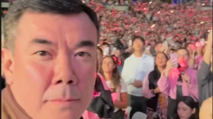 Нурлан Коянбаев посетил концерт Blackpink в Париже (ВИДЕО)