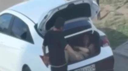 Астанчанин возил женщину в багажнике авто и попал в спецприемник (ВИДЕО)