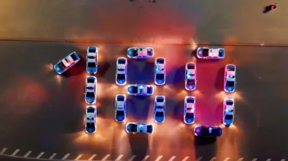 Патрульные выстроили «180» из машин в центре Усть-Каменогорска (ВИДЕО)