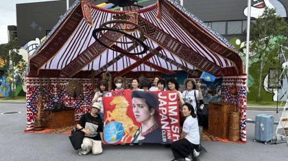 Японские фанаты Димаша Кудайбергена спели гимн Казахстана на EXPO в Осаке (ВИДЕО)