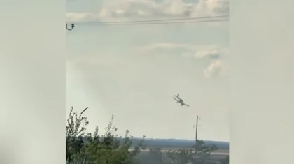 Крушение самолета под Астаной случайно попало на видео