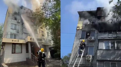 Пожар в квартире произошел в Алматы: эвакуированы 11 человек (ВИДЕО)