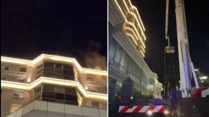 Пожар произошел в элитном жилом комплексе «Нурсая» в Астане
