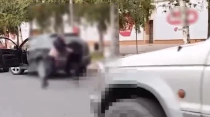 Дорожный конфликт в Павлодаре: водители подрались и мешали движению (ВИДЕО)