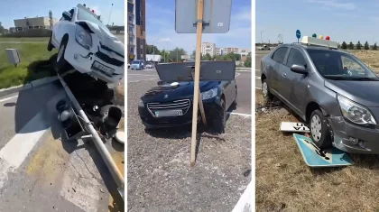 «Сдают на права вслепую»: кандидаты в Казахстане повредили 75 авто на экзаменах (ВИДЕО)