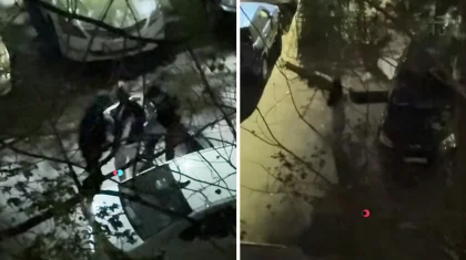«Помогите, пожалуйста!»: девушку спасли от похищения жильцы многоэтажки в Алматы (ВИДЕО)