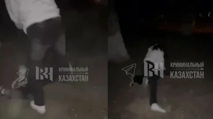 Пинала по голове: студентка жестоко избивала лежащую на земле ровесницу в Атырау (ВИДЕО)