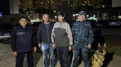 Собака-полицейский помогла вернуть потерявшегося мужчину домой в Астане