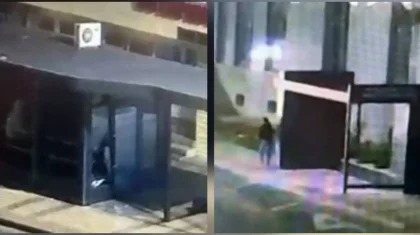 Ночная выходка у остановки обернулась арестом для мужчины в Астане (ВИДЕО)