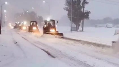 Зима пришла внезапно: снегопад накрыл Павлодарскую область (ВИДЕО)