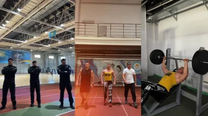 Полицейские качки из СКО удивили казахстанцев в соцсетях