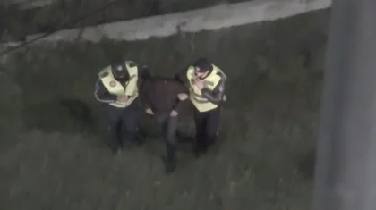 Погоня в Кокшетау: пьяный водитель BMW врезался в ограждение, пытаясь скрыться от полиции