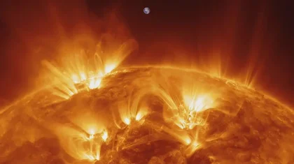 Серия мощных вспышек зафиксирована на Солнце