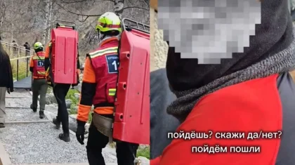 Пьяный турист обругал спасателей в горах Алматы (ВИДЕО)