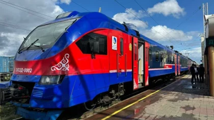 Новый пригородный поезд запустили в Акмолинской области