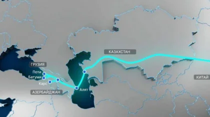 Токаеву и Алиеву презентовали проект по развитию Среднего коридора