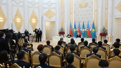 Токаев и Алиев договорились увеличить двусторонний товарооборот до 1 млрд долларов