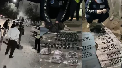 Полиция показала кадры задержания в Актау: изъято полкилограмма «солей» (ВИДЕО)