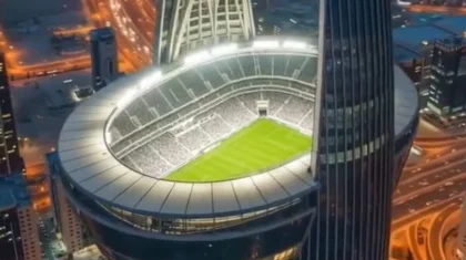 Стадион будущего: в Саудовской Аравии построят «небесную арену» на крыше 350-метрового небоскреба (ВИДЕО)