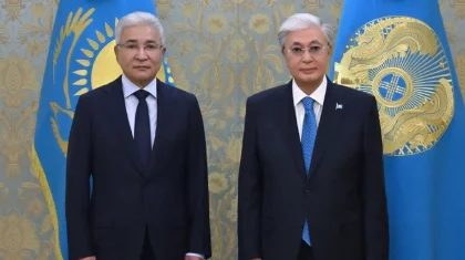 Токаев провел встречу с генсеком ОДКБ Имангали Тасмагамбетовым в Акорде