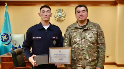 Спасение на 14 этаже: сотрудника ДЧС отметили за героизм в Астане