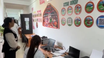 Вместе с полицией и садиком: школа переехала в акимат в Жамбылской области (ВИДЕО)