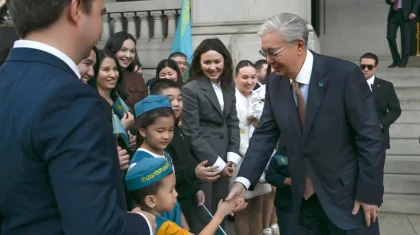 Токаев встретился с казахстанскими студентами в США