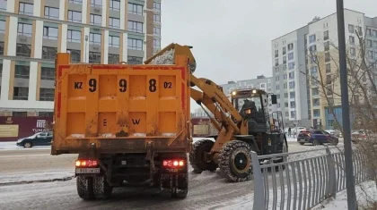 Больше 270 грузовиков снега вывезли из Астаны за три дня