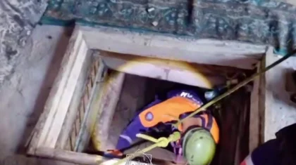 Рабочий упал в 14-метровый колодец в Талдыкоргане (ВИДЕО)