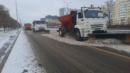 За 10 дней выпала месячная норма: из Астаны вывезли больше 14 тысяч грузовиков снега
