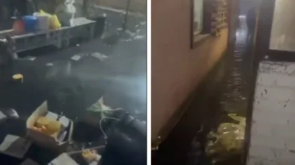 Сточными водами затопило поселок в Костанае из-за порыва канализации (ВИДЕО)