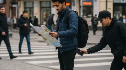 Турист из Индии стал жертвой уличных грабителей в Алматы (ВИДЕО)