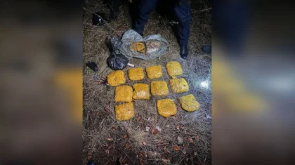 Задержание казахстанца с крупной партией мефедрона в 12,5 кг сняли на видео