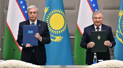 Казахстан и Узбекистан подписали совместное заявление по итогам заседания Высшего совета