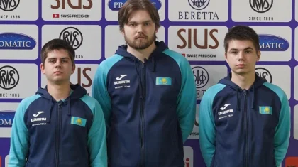 Мужская сборная Казахстана по стрельбе впервые завоевала бронзу на чемпионате мира