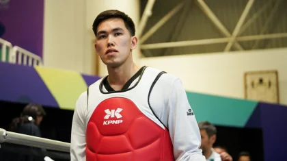 Серебро Исламиады завоевал казахстанский таеквондист Бауыржан Хасенов